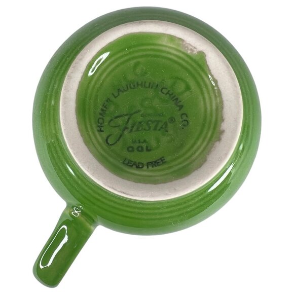 Fiesta Homer Laughlin Shamrock Green Teacup & Saucer Set Fiesraware Coffee Cup - Picture 6 of 9